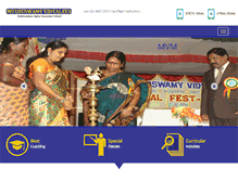 Tablet Screenshot of muthuswamyvidyalaya.com